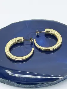 C Hoop Earrings