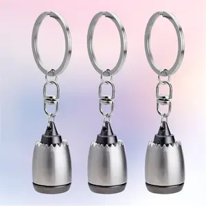 Fashion Design Metal Plane Engine Keychains Mini Jet Engine Keyrings Gifts Custom LOGO For Men Gift