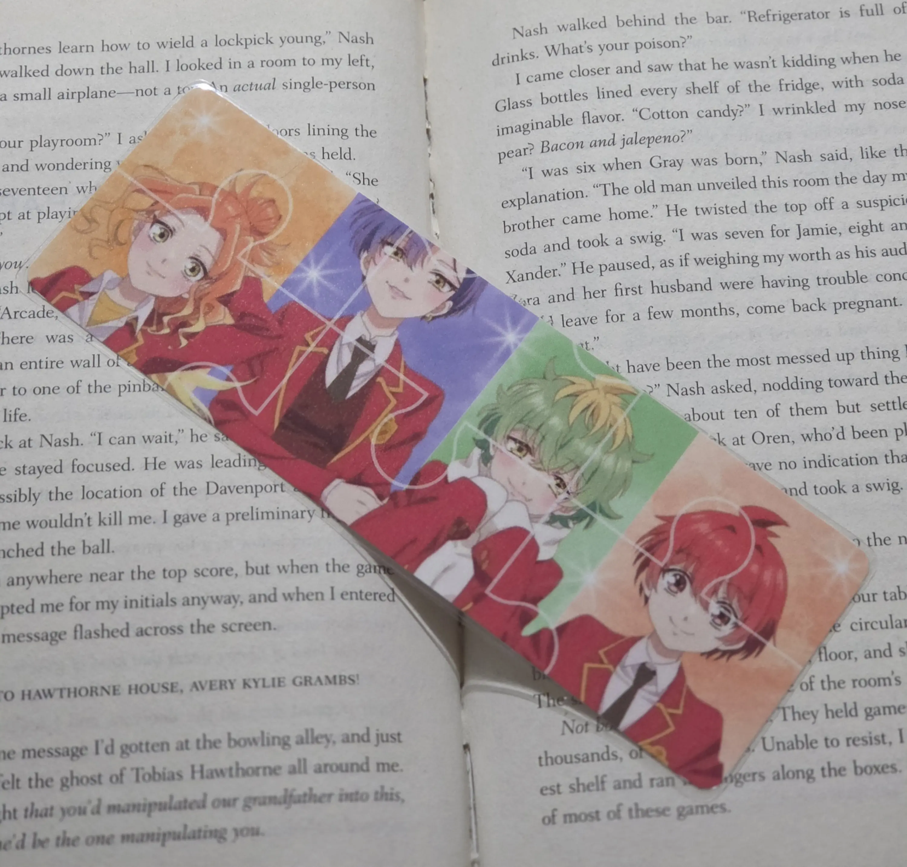 Dealing with Mikadono Sisters Is a Breeze Bookmark Featuring Anime Characters and Colorful Design for Book Lovers