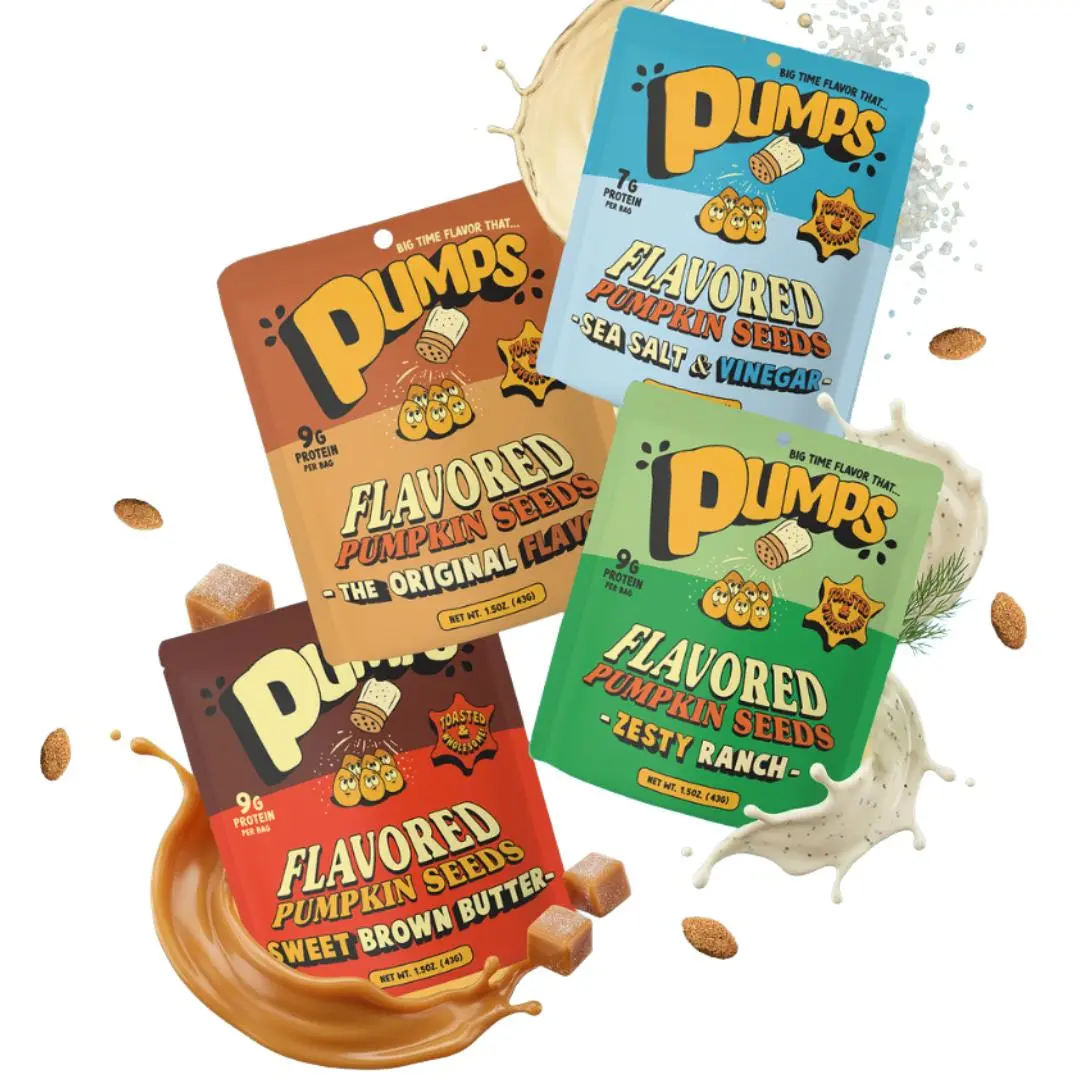 Pumps Flavored Pumpkin Seeds Starter Pack, Healthy Vegetarian Snack Pumps Flavored Pumpkin Seeds Starter Pack, Healthy Vegetarian Snack