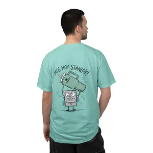 Mee Hoy Stanloy Doodlebob with Water Bottle T-Shirt (Sqidward Variant) | Cartoon Graphic Tee