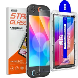 2 Pack 9H Hardness HD Clear Transparent Screen Protector Film, Anti-Scratch Bubble-Free for Nintendo Switch 2/oled, Durable Protection