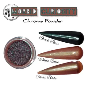 Morbid Curiosity | Red/Orange/Green Chameleon Chrome, Red Chrome, Chameleon Powder, Chrome Powder for Nails