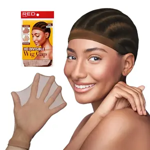 One piece HD Invisible Wig Cap, Ultra-Thin & Natural Blending, Extra Elasticity & Comfortable, Transparent Wig Essentials with Elastic band