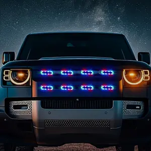 1 pc Portable Solar Ambient Light, Waterproof LED Decor Lamp, LED Light Bar for Car Motorcycle Bicycle Night Driving Safety Warning, Can Be Combined Into Cool Light Arrays for Outdoor Decoration, LED Lights for Car