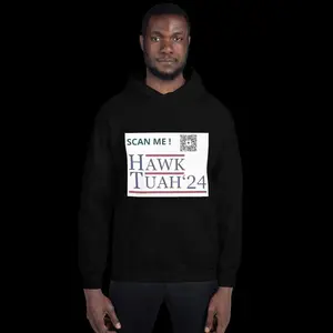 ROCKREALITY LOGO + TRENDING UNISEX PULL OVER SWEATER ( HAWK TUAH ) Hoodie