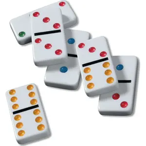Dominos Set Game. 28 Pieces Double Six Dominoes Dominos Set Game. 28 Pieces Double Six Dominoes