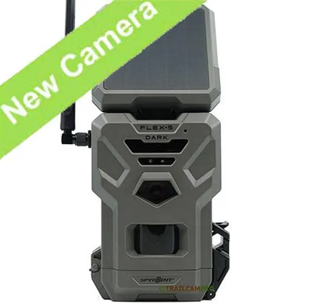 Spypoint Flex-S Dark Cellular Trail Camera for Outdoor Hunting - Compact Form, Covert Mode, Fast Trigger, Interpolated 40MP