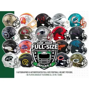 2026 Gold Rush Autographed Full-Size Football Helmet Series 1