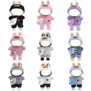 Labub Doll Clothes Set, Doll Clothes Outfit, 5pcs Fashionable & Cute Winter, Durable Clothing for Collectors, Creative Gifts for Kids & Teens（excluding dolls）