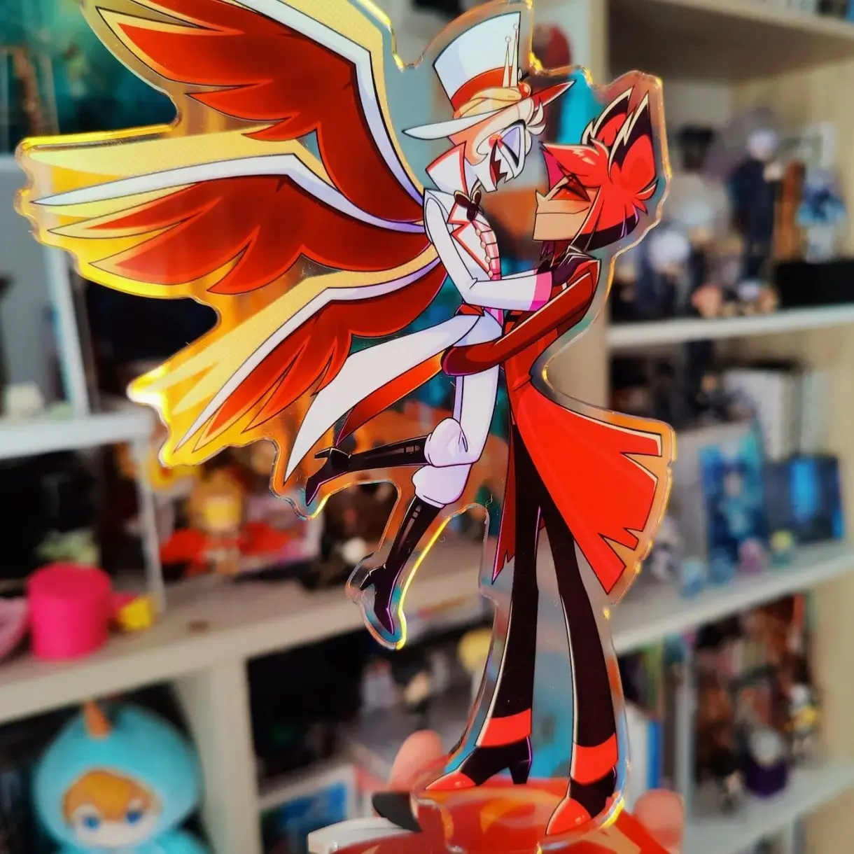 RadioApple Rainbow Standee - Alastor and Lucifer Hazbin Hotel