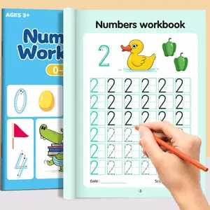 48-Page Children'S Writing Practice Book With Dot Matrix Pattern, Number 0-100 Practice Book And Tracing Book, Kindergarten Pen Control Practice Book, Home And School Learning Workbook, Early Childhood Math Education.