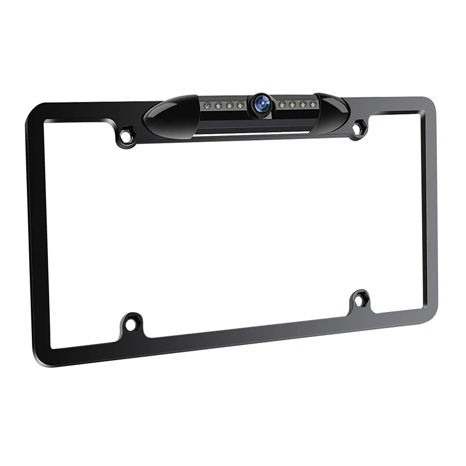 HAOKEO H9 Backup Camera AHD 1080P Front Rear View Metal License Plate Camera with Night Vision, Waterproof Back up Camera for Cars/Truck/RV/Tractor/Semi-Trailers/Pickup