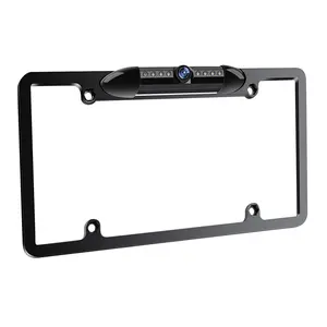 Backup Camera AHD 1080P Front Rear View Metal License Plate Camera with Night Vision, Waterproof Back up Camera for Cars/Truck/RV/Tractor/Semi-Trailers/Pickup