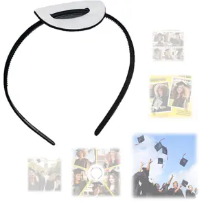 Esteem or Kudos! Graduation Cap Headband Insert-Anti-Fall Grad Cap Headband,Graduation Hat Hair Band Accessories