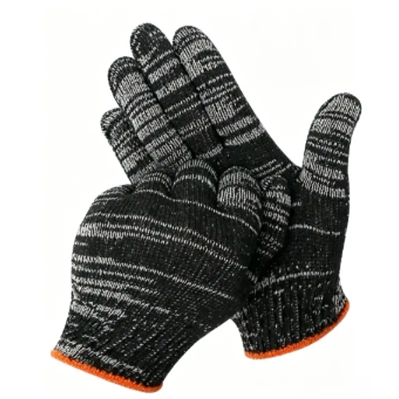 Cotton Thread Gloves For Construction Work, Wear-Resistant Knitted Work Gloves, Dirty-Resistant Safety Gloves