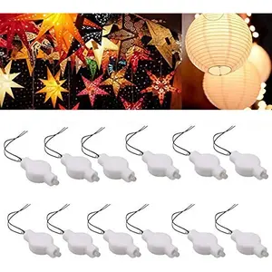 Paper Lantern Lights,Battery Operated LED Party Lights Bulbs for Paper Lantern Balloons Party Decoration, Waterproof Warm White 12PACK