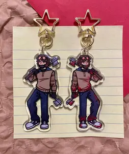Ticci Toby Double Sided acrylic keychains perfect For Bags, Keys, Or Gifts