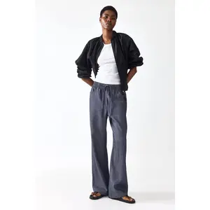 H&M Straight drawstring trousers