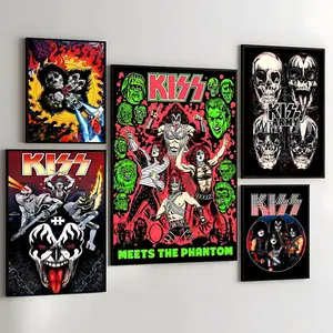 PIKPAKA Rock Band K-Kiss Poster Effortless Style Upgrade HD Wall Art Decorative Artwork | Waterproof Peel & Stick Trendy Decor | Fade-Resistant Durable Style | Chic Home Gift for Any Space