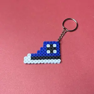 Mini Shoe Keychain made from Perler beads
