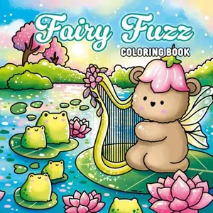 Fairy Fuzz: A Magic Coloring Book for Kids and Adults: 42 Hand-Drawn Illustrations of Magical Animal Fairies to Spark Creativity