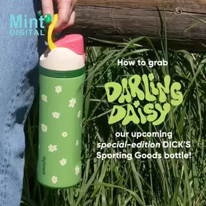 Owala FreeSip Style 32oz Insulated Water Bottle  Leakproof Stainless Steel Daisy Print Tumbler with Straw BPA Free Travel Sports Bottle Limited Design