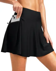 Women’s Tummy Control High Waisted Swim Skirt with Zipper Pockets – Flattering Tankini Bottoms #SummerVibes