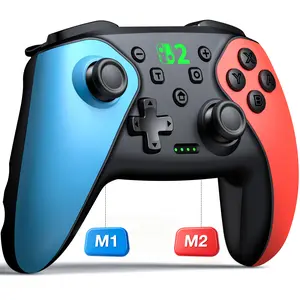 Wireless Switch Pro Controller, Compatible with Switch 2/Switch/Lite/OLED,Controller with 6-Axis Precise Motion Control, Programmable Back Buttons/Dual Motor Vibration/Adjustable Turbo