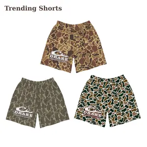 DRAKE logo Camouflage Swim Trunks Hawaiian Shorts Collection for Men - Tropical Design, Lightweight Fabric, Versatile Summer Wear, Trendy Gift