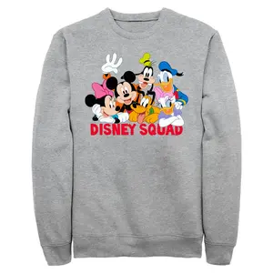 Men's Mickey & Friends Disney Squad Group Shot Sweatshirt