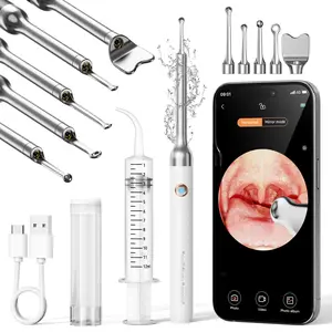 2026 Upgraded Electronic Tonsil Stone Remover with 1080P HD Camera 6 Adjustable LEDs WiFi-Connected for iOS Android Earwax Removal Tool for At-Home Use