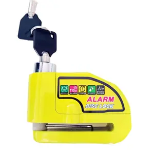 Waterproof Anti-Theft Disc Brake Lock with High Decibel Alarm for Motorcycles Electric Scooters and Bikes Loud Alarm Anti-Pry Anti-Movement Stable