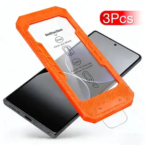 3-Pack Samsung Galaxy S26 Ultra S25 S24 Plus ,APPLE iPhone 17 Pro Max 16 15 14 13 12 Plus Air 17e 16e Screen Protectors, Ultrasonic Fingerprint Unlock, Military Grade Protection