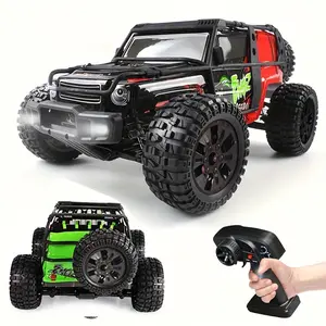 RC Car Monster Truck 1:10 Scale 4WD All Terrain Remote Control Vehicle High Speed 40+ KM/H Crawler 2.4 GHz Radio LED Lights Long Running Time High Power Motor Duckbill Drift Off Road