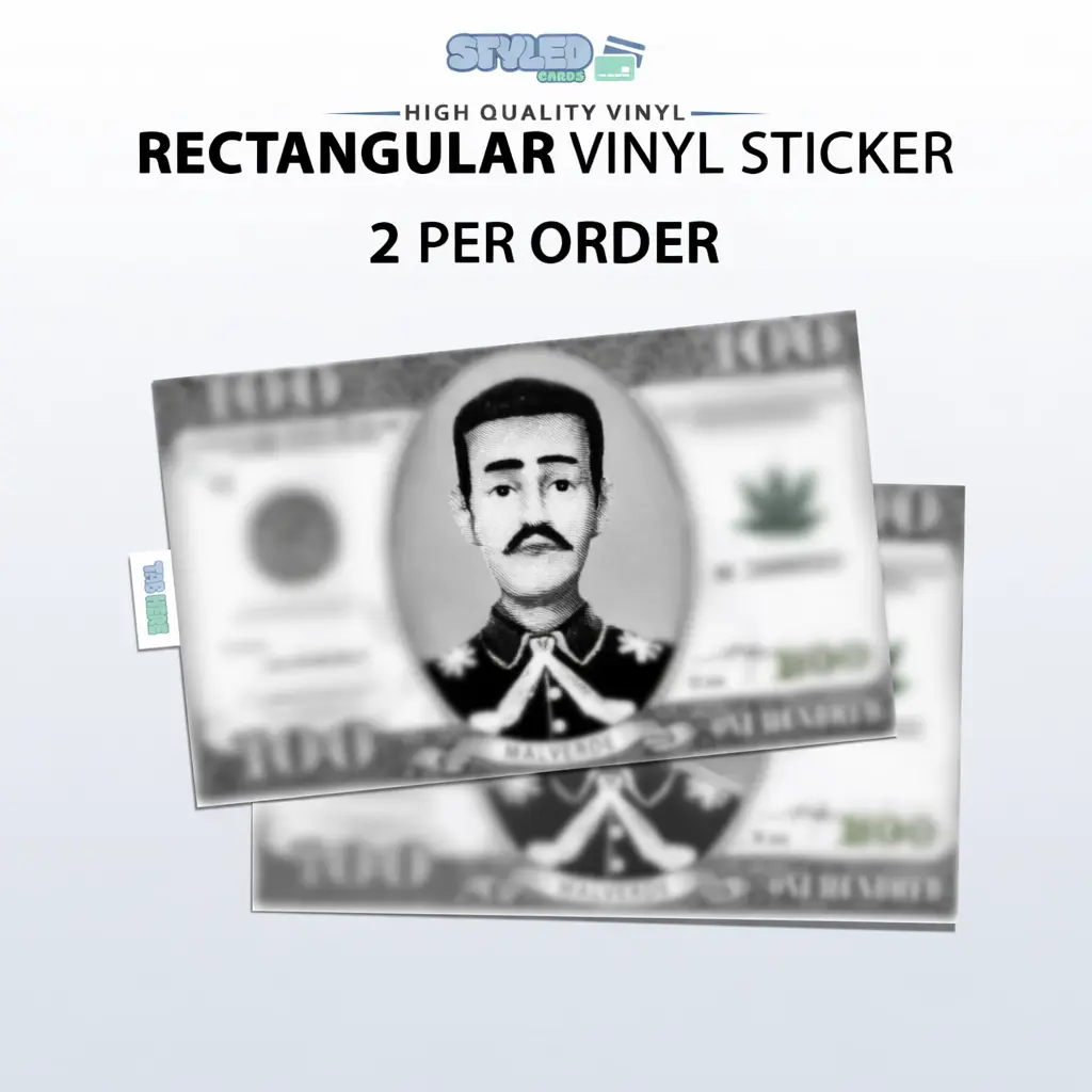 100 usa bill malverde rectangular vinyl sticker 100 usa bill malverde rectangular vinyl sticker