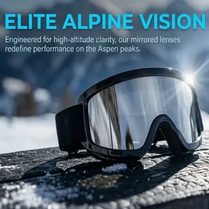 Unisex Ski Goggles for Outdoor Sports Snow Mountaineering Motorcycle Riding Windproof Cold Proof Protection Home Workout Exercise Gym Treadmill Machine Equipment Control