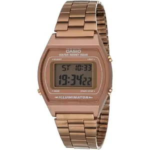 Casio Unisex Digital Watch with Rose Gold Dial - B640WC-5ADF