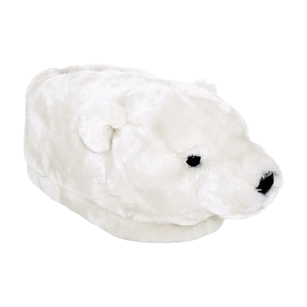 Polar Bear Slippers - Ultra-Soft Plush Animal Slippers with Memory Foam Footbed & Non-Slip Sole for Cozy Indoors