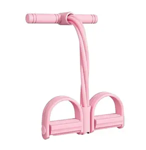 Pedal Resistance Band with Handle & Ankle Straps, Multifunctional Sit-Up Pull Rope for Full Body Workout, Portable Home Fitness Exercise Equipment for Women & Men Strength Training