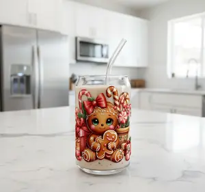 Gingerbread Girl - UVDTF Decal for cups/hard surfaces sticker.