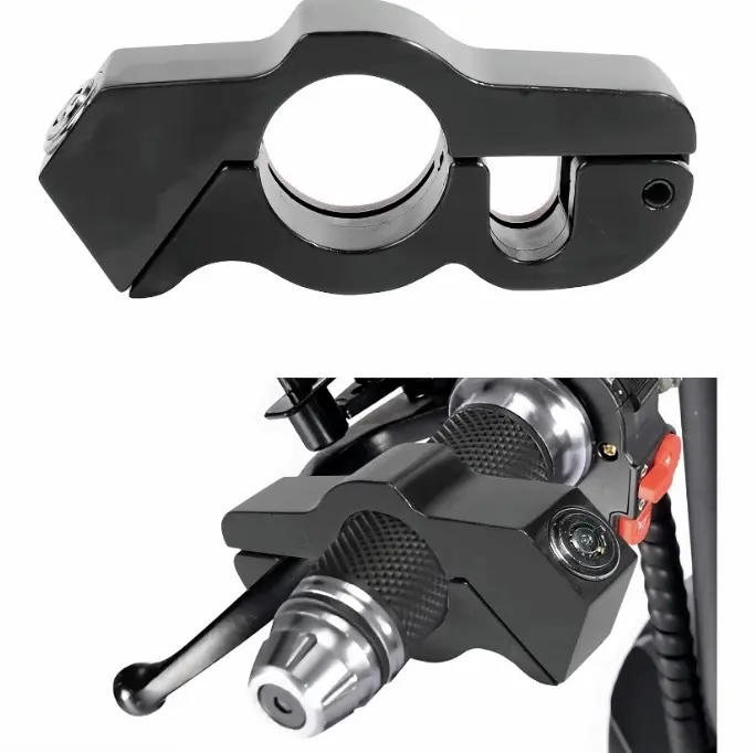 1 piece of aluminum alloy anti-theft handlebar lock Secure Lock suitable for electric bicycles, motorcycles, and scooters Bicycle Accessories Bike Accessory Security Lock
