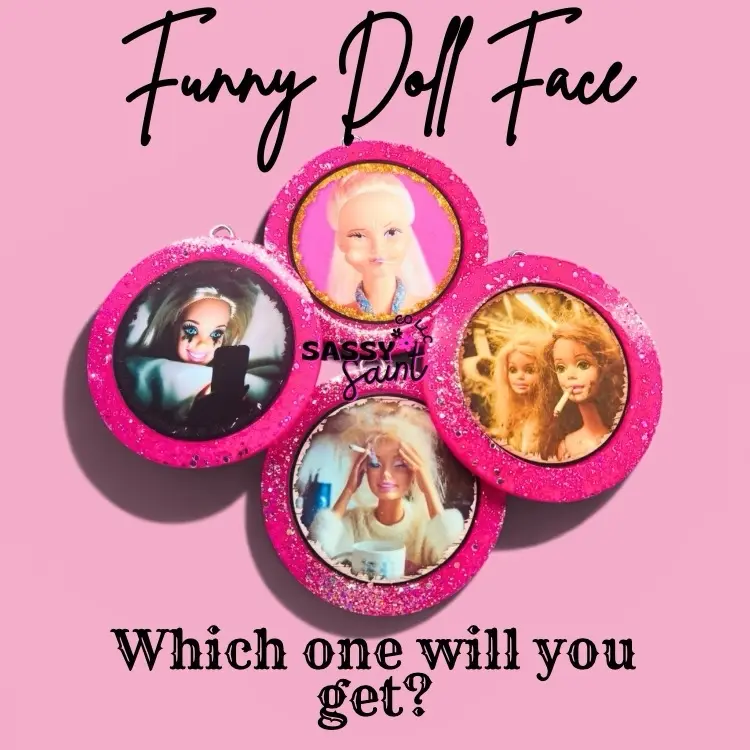 Made to order Surprise Funny Doll Face- Freshie for Car or Small Spaces. Premium Quality-Sassy-Snarky-Crashout Queen