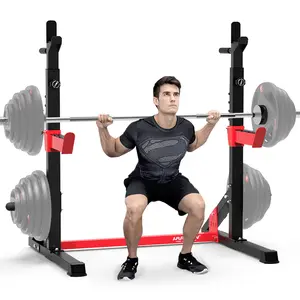 HARISON Heavy Duty Squat Rack & Adjustable Power Rack, Multi-Function Bench Press Stand for Home Gym Strength Training Equipment（Barbell not included）（TKHR-G30812) cardio  machine minigym suitable men