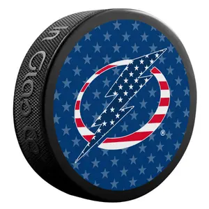 Tampa Bay Lightning American Flag Logo Limited Edition Puck