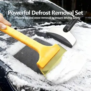 2PCS Snowplow, de-icing and snow removal tool, defrosting shovel, car window snow scraper, winter snow removal tools and supplies