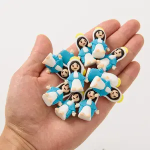 30 Mini Statues of Our Lady Mary |   Easter Egg Filler, Christmas and New Year Decorations, Baptism Gifts, Seasonal Decoration, Universal Holiday Ornaments, Plastic, Indoor and Use