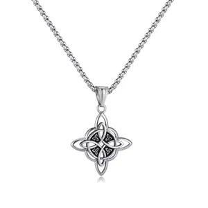 Witch‘s Knot Pendant Necklace - Celtic Knot Necklace, Women’s Daily Wear Jewelry, Gift