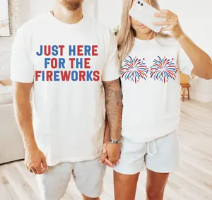 [Sale Up To 50%] Funny Couples Fourth of July T-Shirts, Adult Humor 4th of July Matching Shirts for Couples, Independence Day Fireworks Tees