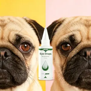 Borammy Pet Eye Drops for Dogs & Cats | Mild Neutral pH Formula, Gentle Eye Cleaner to Reduce Inflammation & Tear Stains | Safe Natural Ingredients, No Irritation - 60ml